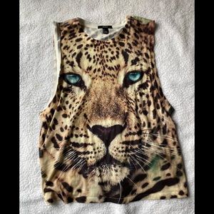 Cheetah Muscle Tank Top